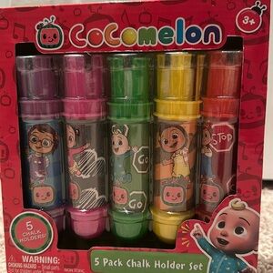 COCOMELON 5 PACK CHALK HOLDER SET